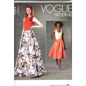 Vogue V1813 Misses 16 to 24 Easy Flared Skirt Uncut Sewing Pattern